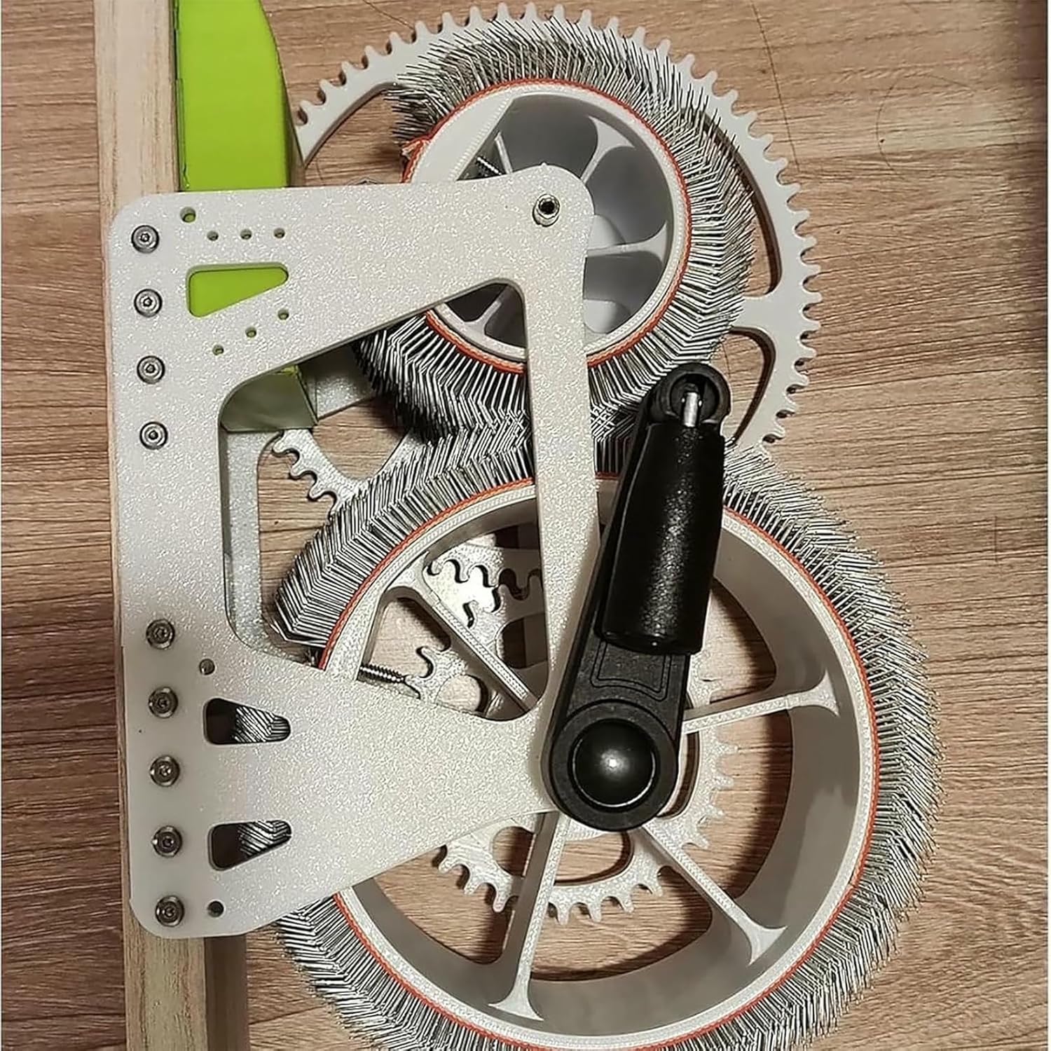 Wool Fiber Drum Carding Machine, Manual Wool Combing Machine, Sheep Fleece Drum Carder, Fast Color Mixing, Combing, Spinning, for DIY Craft Make Felt Animals, Handmade Enthusiasts~/