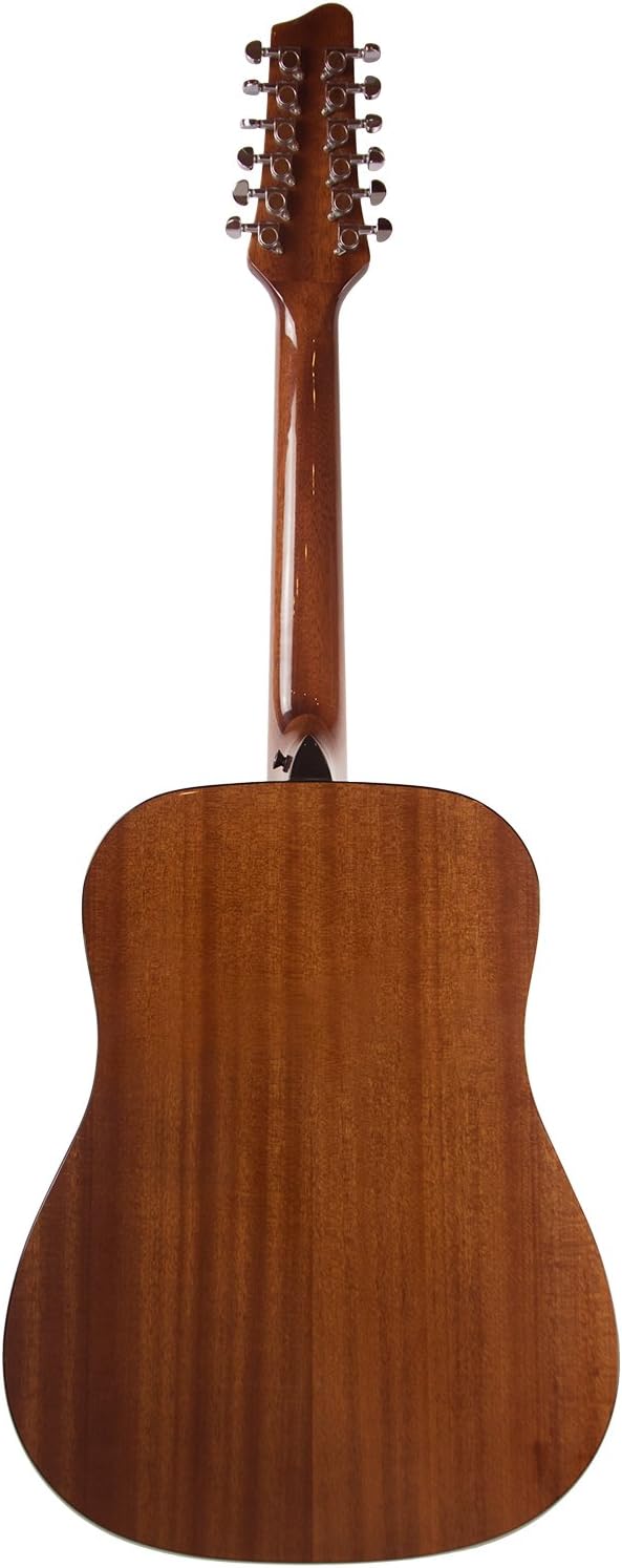 Sawtooth Mahogany Series 12-String Solid Mahogany Top Acoustic-Electric Dreadnought Guitar Right-Handed