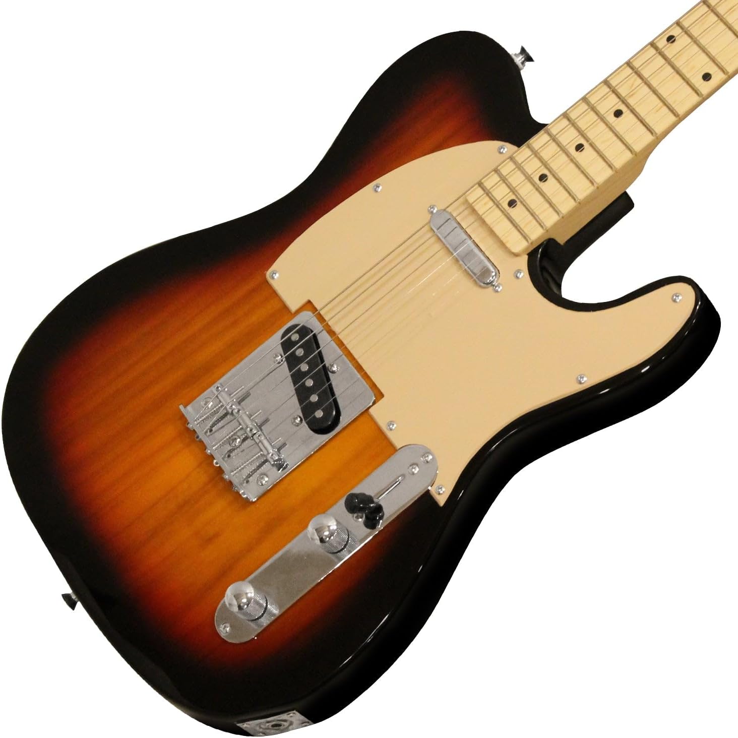 Sawtooth ET Series Electric Guitar, Sunburst with Aged White Pickguard