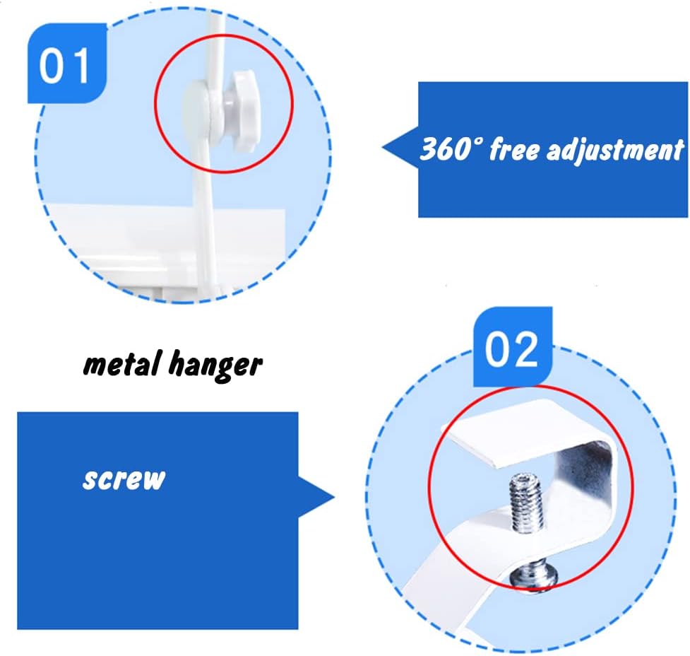 Central Air Conditioner Deflector Wind Shield Ceiling Air Conditioner Air Outlet Anti-Straight Blowing Hood Hanging White Stands for Wind Protection, Cool and Warm Air Circulation