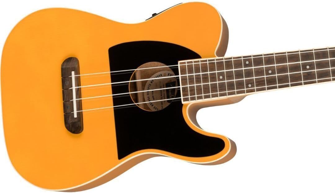 Fender Fullerton Tele Concert Ukulele, Butterscotch Blonde 28.1 x 11.1 x 3.6 inches