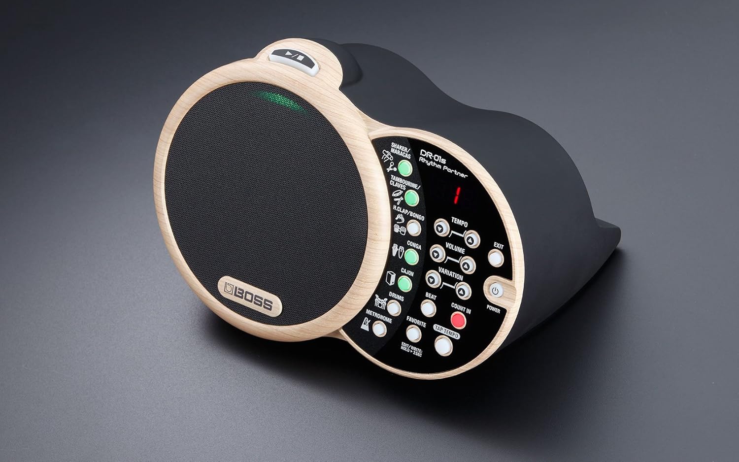 Boss DR-01S Rhythm Partner Bundle with BOSS FS-6 Dual Pedal Switch