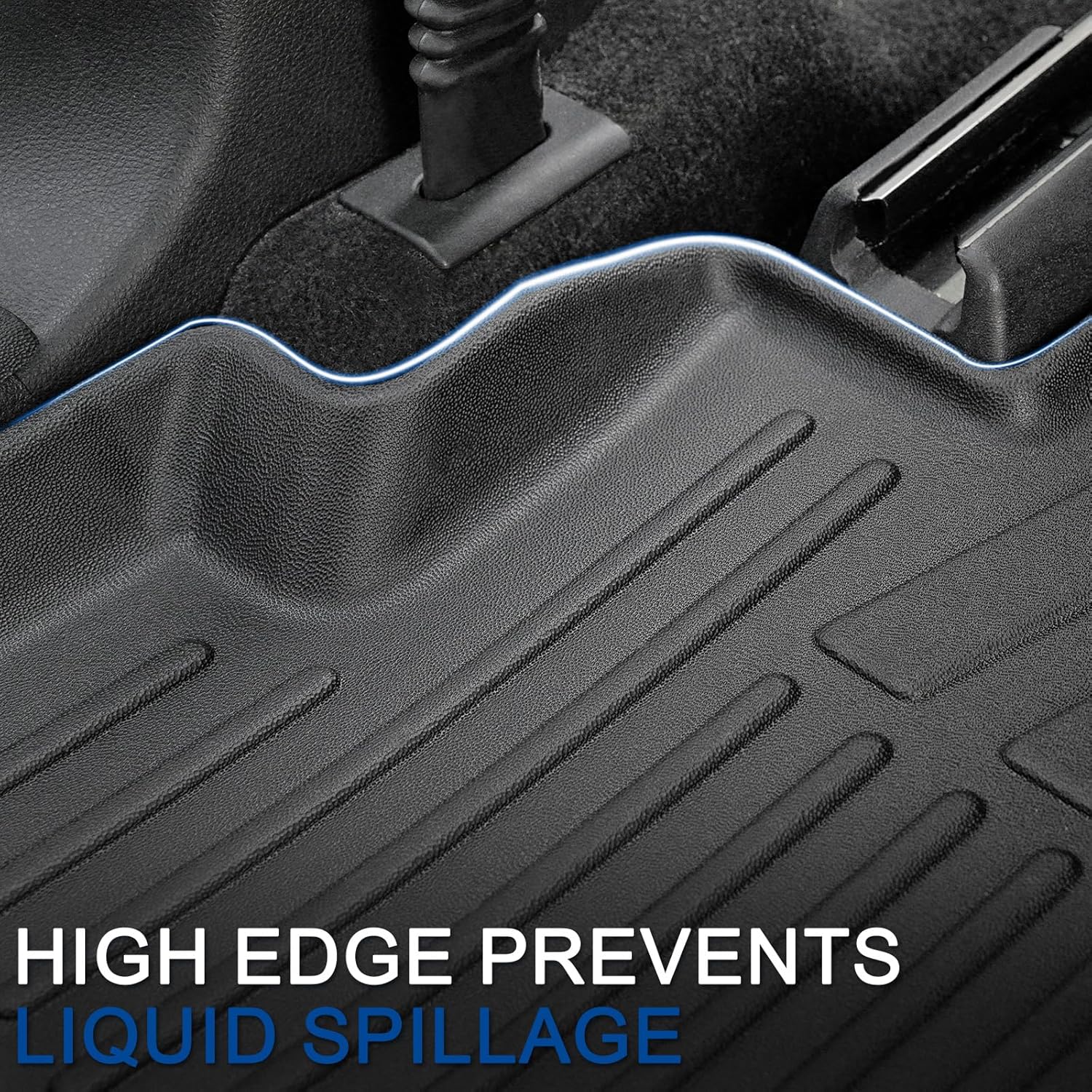 Floor Mats Cargo Mat Set for 2022-2025 2026 Nissan Pathfinder 7/8 Seats Car Mat Accessories, All Weather TPE Cargo Liner Backrest Mat Trunk Lower Mat Door Sill Protectors(Floor Mats Set)