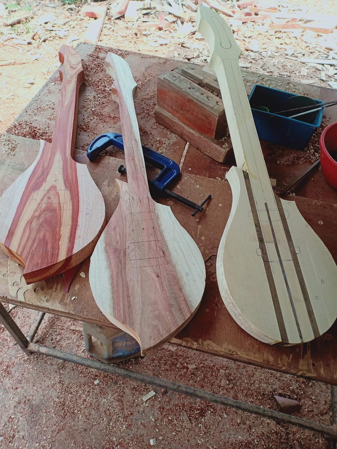 Isarn Black Electric Phin 3 Strings, Thailand Lao Guitar Musical Instrument, Traditional Thai Musical Pin117