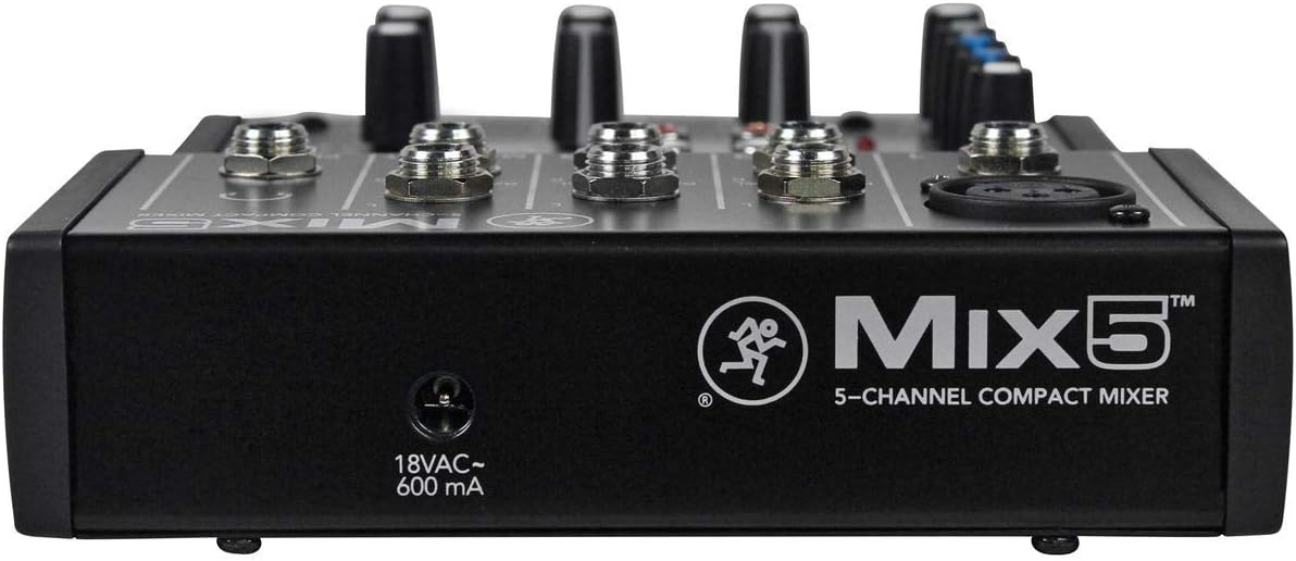 Mackie Mix5 5-Channel Compact Mixer, Black