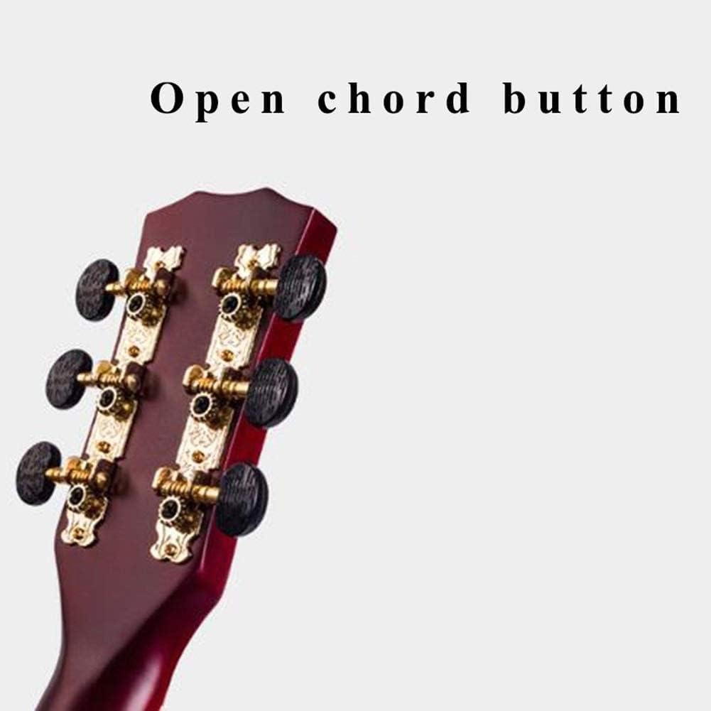 Full Size Guitar Acoustic Guitar Starter Kit 38 Inches Natural Musical Instruments Young Student Practice Classical Guitar Strings Beginner Acoustic Guitar Starter Package Student G (White 38 inch)