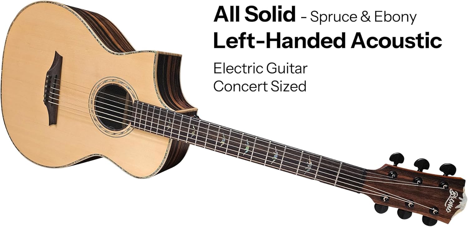 Bromo BAR 5CEL All-Solid Cut-A-Way Acoustic/Electric Guitar Left Handed