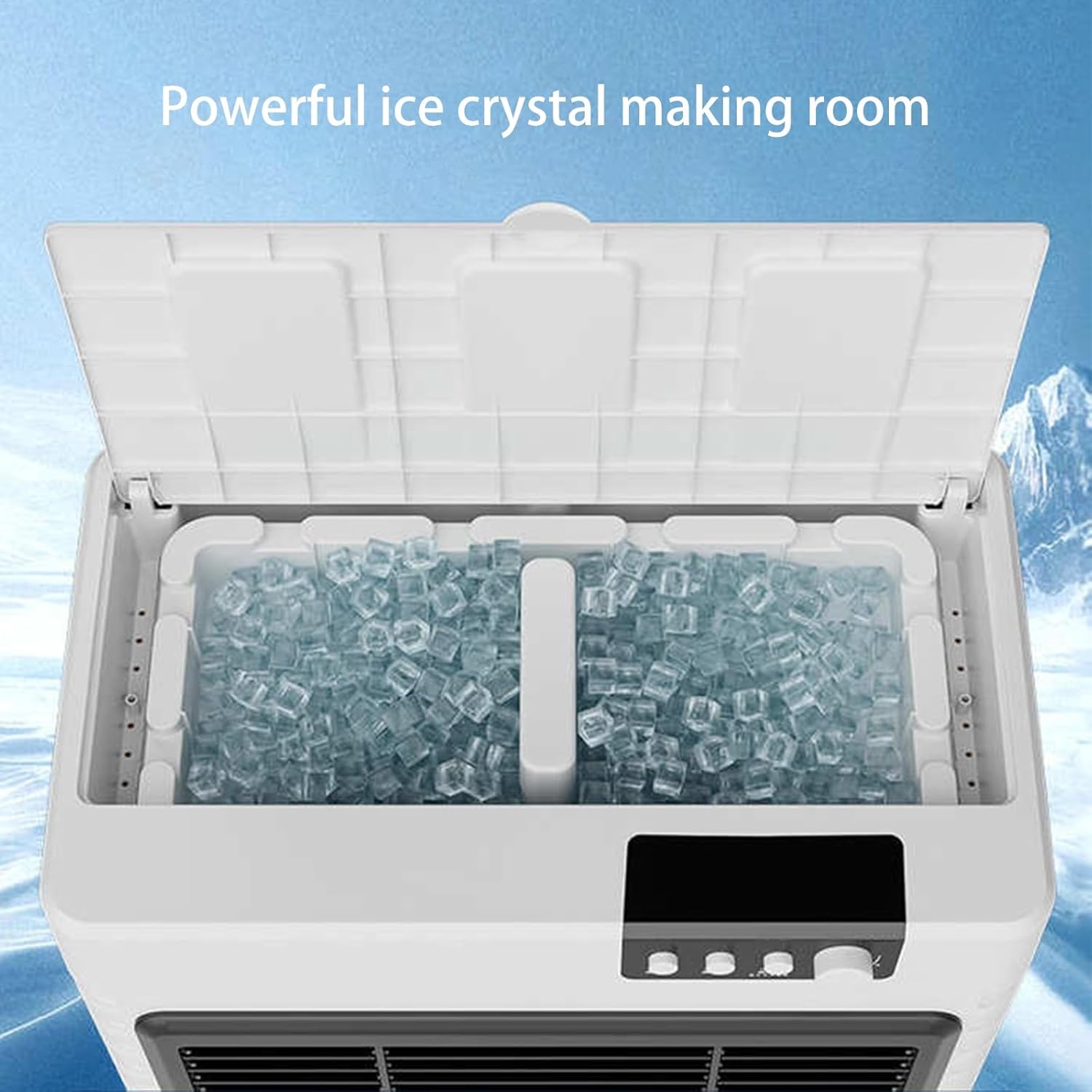 Windowless Air Conditioner, Evaporative Swamp Cooler with 3 Speeds and Large Tank, Portable Air Cooler for Room Office Garage Use