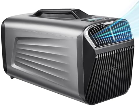 Portable Camping Air Conditioner for Outdoor and Indoor Use, Quiet Air conditoning For Small Rooms，5200BTU Fast Cooling Capacity for Tent AC