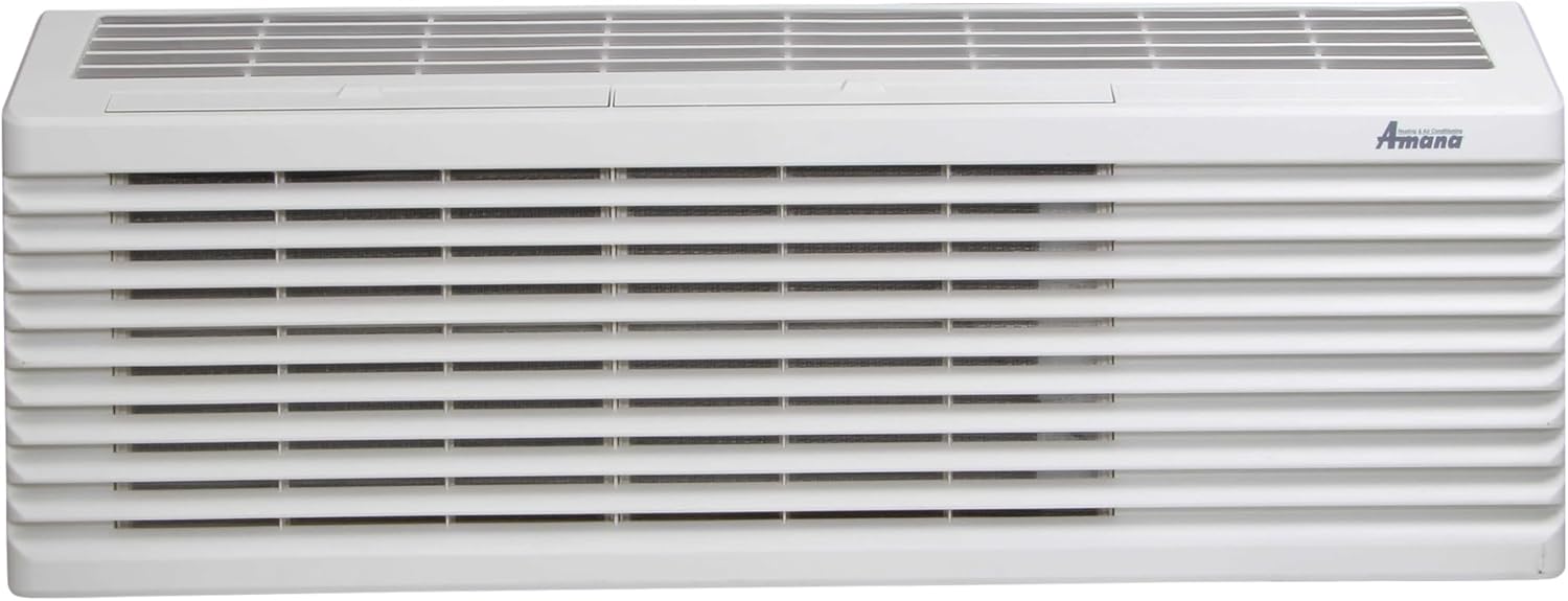 AMANA J-Series PTAC 12,000 BTU Air Conditioner with 3.5 kW Heater, 20 Amp Plug - R32 - PTC123J35AXXX - A/C Unit Only