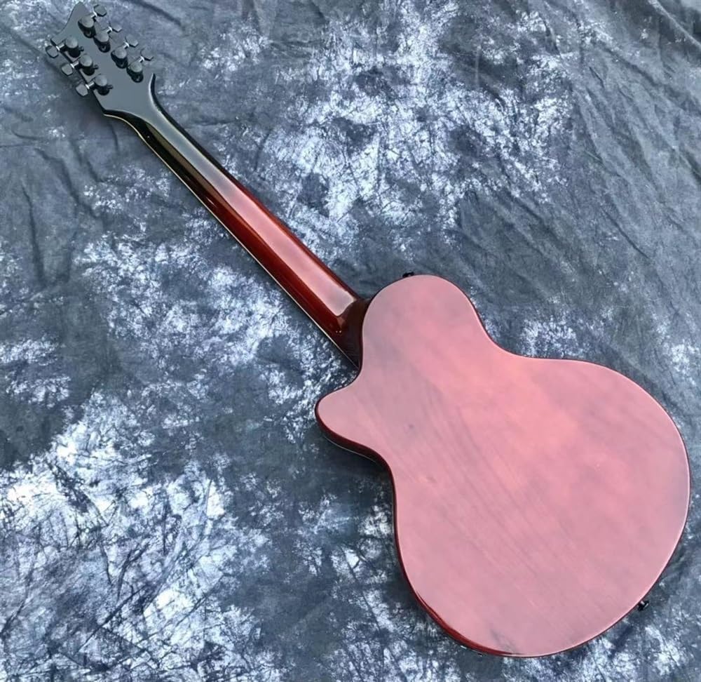 Custom Guitar 7 String F Hole Jazz Guitar Customize Electric Guitar Customized Grey Color Guitar