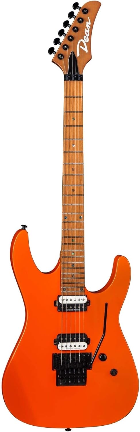 Dean MD24 Floyd Electric Guitar, Roasted Maple Neck, Vintage Orange