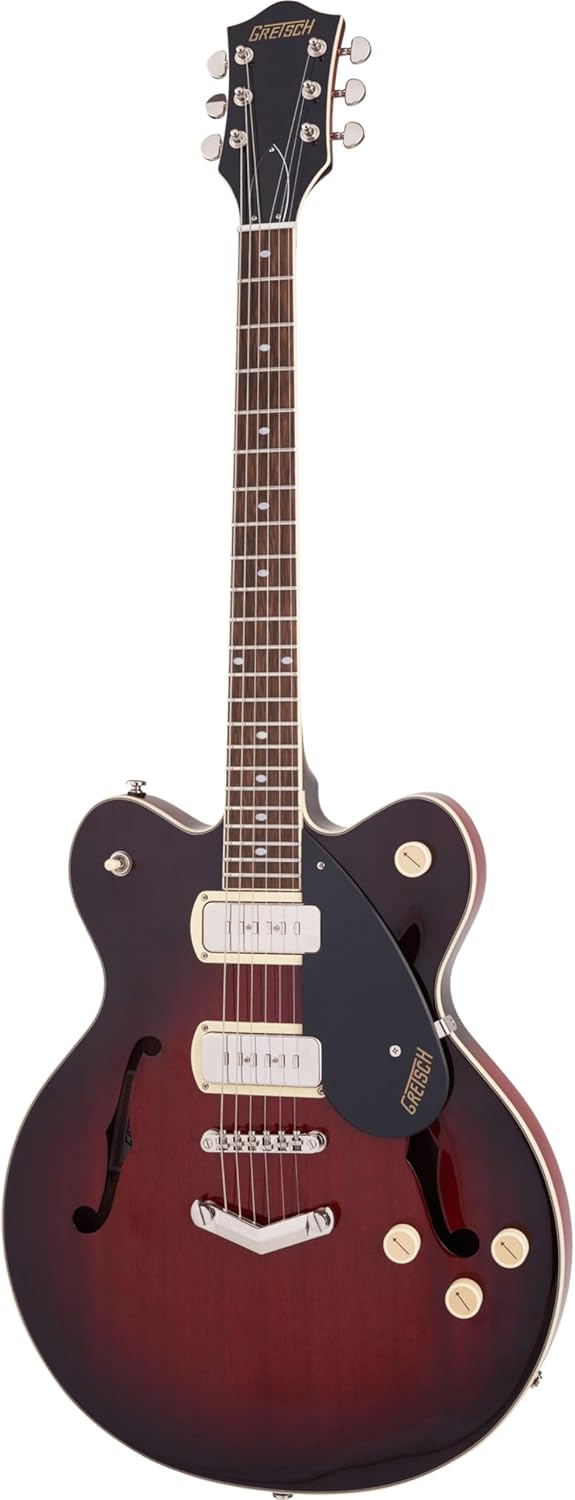 Gretsch G2622-P90 Streamliner Center Block Double-Cut P90 with V-Stoptail Electric Guitar - Claret Burst