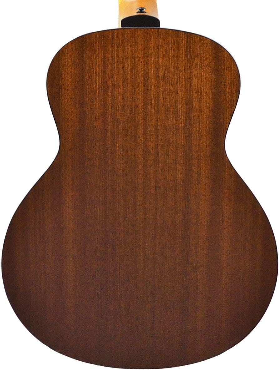 Antonio Giuliani (Clear) Acoustic Guitar Bundle - Mini Jumbo Short-Scale (DN-2P) - Dreadnought Travel Guitar with Case, Strap, Strings and Accessories