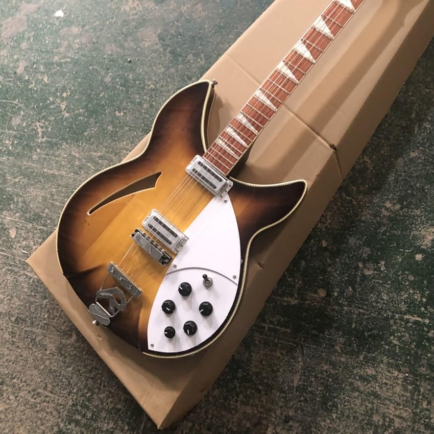 Custom Brown 360/12 String Guitars - Perfect for Musicians and Enthusiasts Seeking a and High- Instrument for Personalized Performance