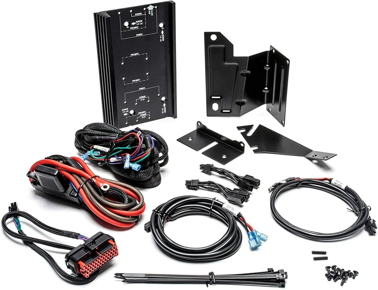 Rockford Fosgate RFK-HD9813 Amplifier Wiring Kit for 1998-2013 Harley Davidson Road Glide & Street Glide Motorcycles