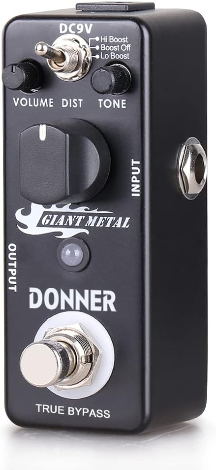 Donner 39 Inch Left-Handed Electric Guitar-Giant Metal Distortion Pedal