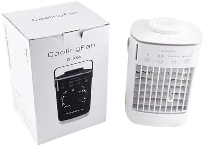 Portable Air Conditioner, Portable Air Conditioner with Colorful Atmosphere Light Water Cooling Fan,Desktop Fan for Home Outdoors