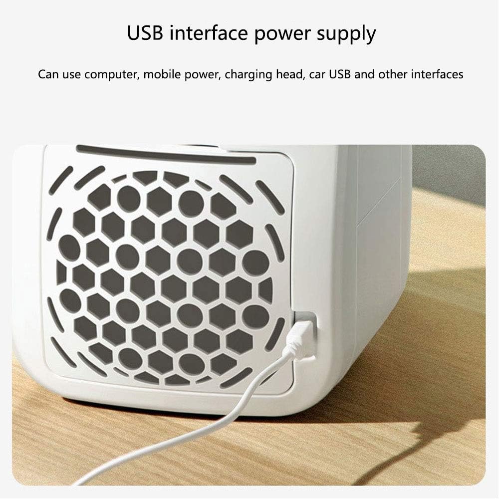 Portable Air Conditioner Fan Mini Evaporative Air Cooler with 350ml Large Water Tank Negative Ion Cooling Fan 3 Wind Speeds and LED Digital Display for Office Home Dorm Travel