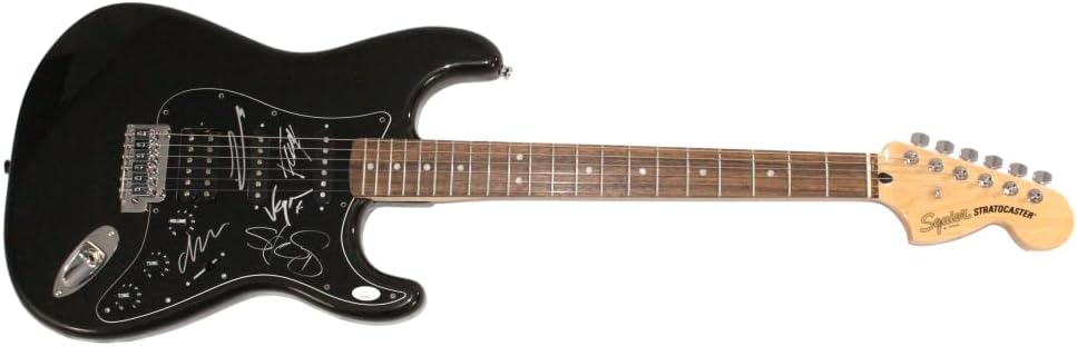 Deftones Full Band Complete x5 Signed Autograph Full Size Double Humbucker Style Electric Guitar A with James Spence Authentication JSA COA - Signed by Stephen Carpenter, Abe Cunningham, Frank Delgado, Chino Moreno, Sergio Vega - Diamond Eyes Koi No
