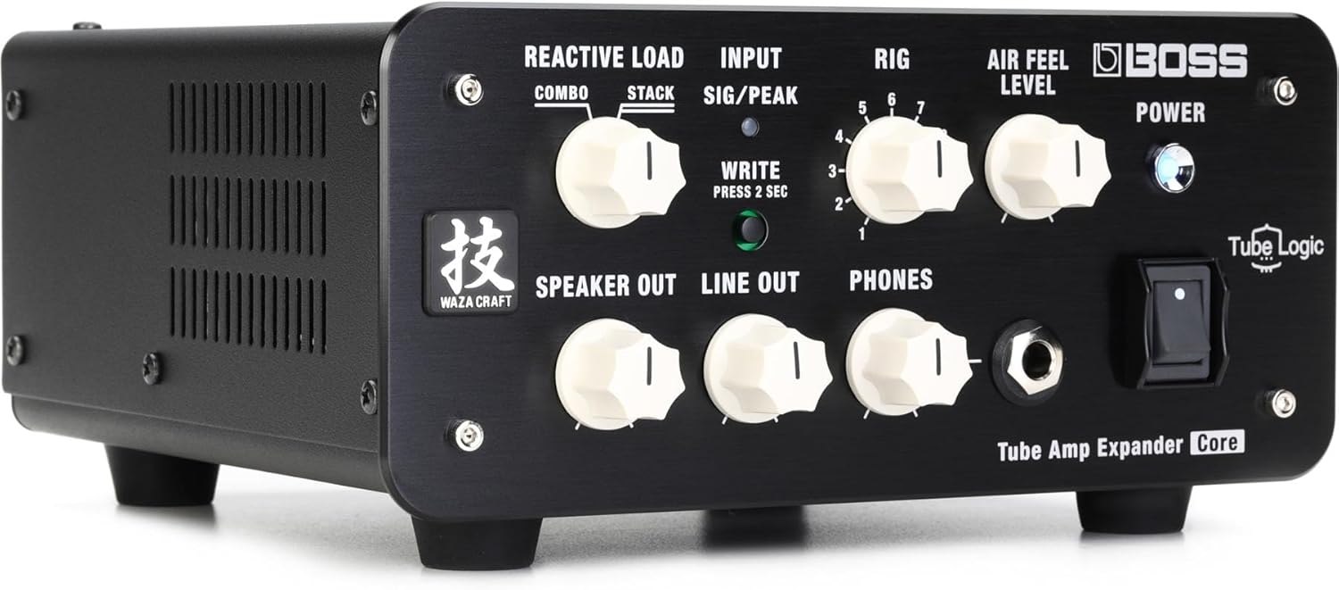 BOSS WAZA Tube Amp Expander Core | Reactive Load Box | Mix-Ready Sounds | Direct Recording Features | Advanced Tube Logic Design