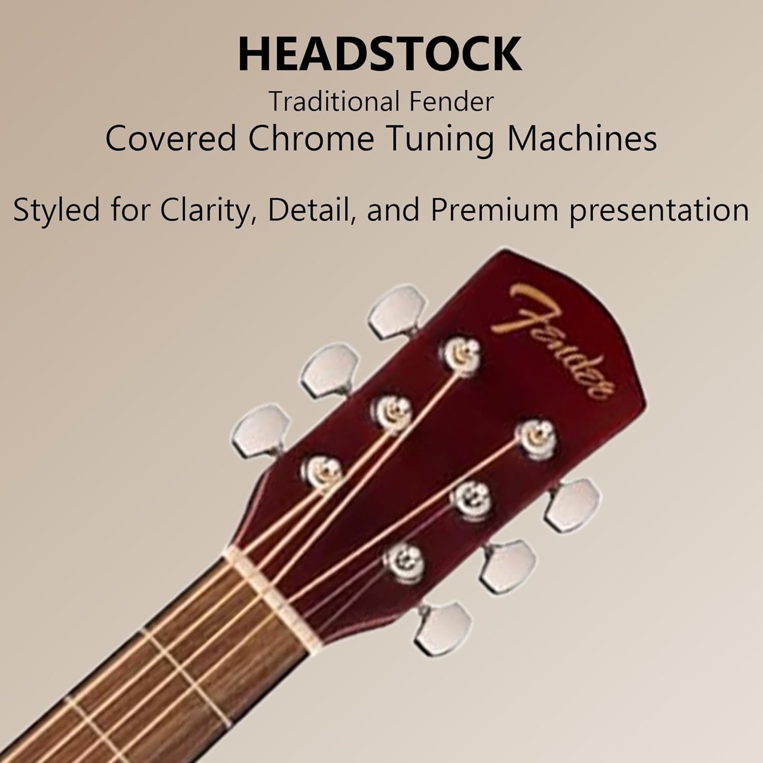 Fender Dreadnought Acoustic Guitar - Natural Bundle with Gig Bag, Tuner, Strings, Picks, and Austin Bazaar Instructional DVD