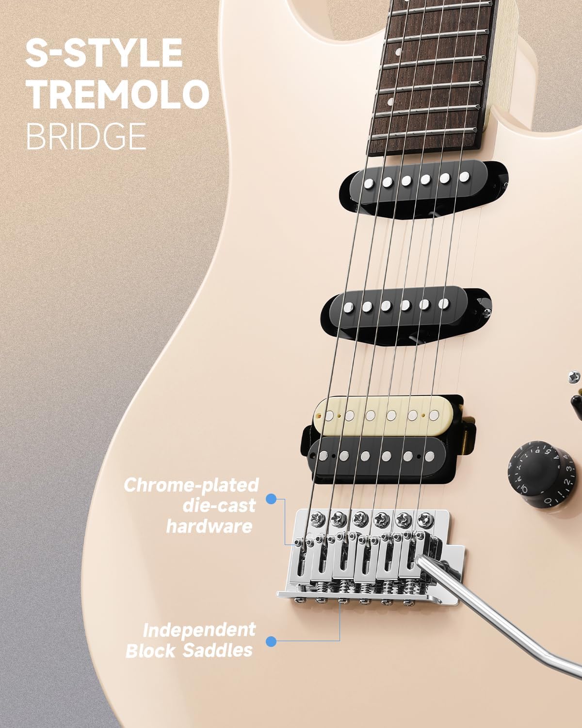 Donner DMT-66 39 Inch Full Size Electric Guitar for Beginner, Starter Electric Guitar Kit with Bag, Pink and Mini Electric Amp