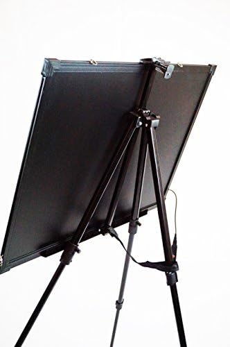 LED Illuminated Erasable Message Writing Board with Floor Stand Stainless Steel Rack, Marker Set and Other Accessories (24