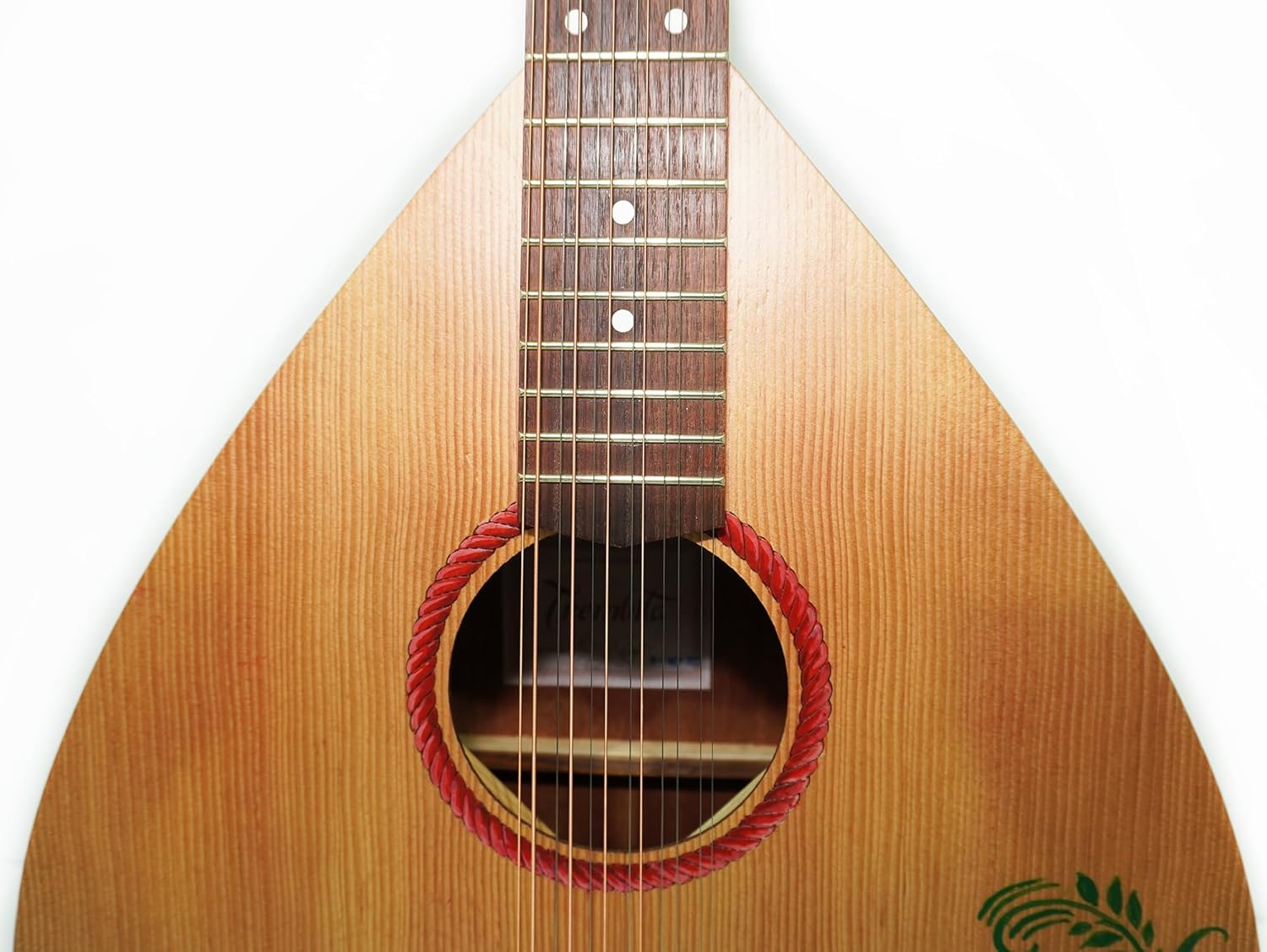 Acoustic 12 Strings Folk Lute Folk Guitar Kobza Vihuela Ukraine Natural Wood Hand painted Perfect Sound! Rare Musical Instrument!