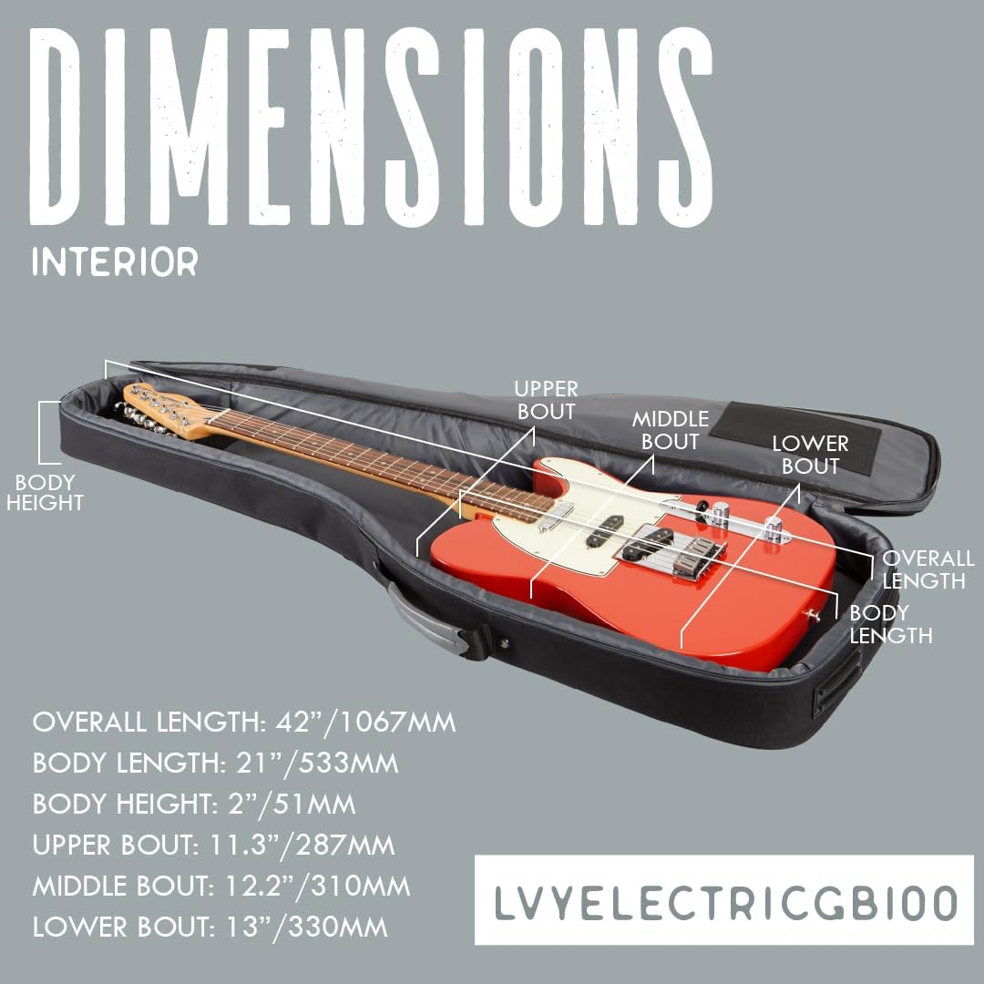 Levy's Leathers Electric Guitar Gig Bag (LVYELECTRICGB100)