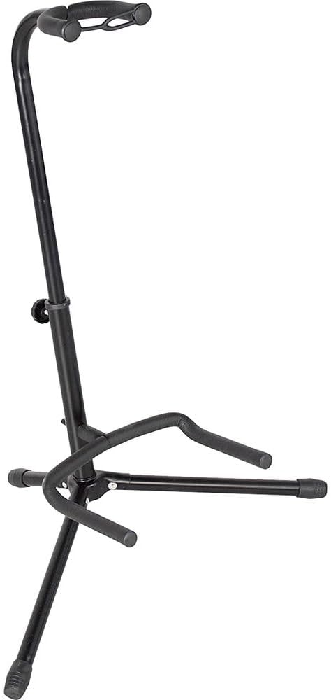 LAVA GENIE Stringless Guitar with Travel Case Black Bundle with Rok-It Tripod Guitar Stand, Goby Labs Microphone Sanitizer