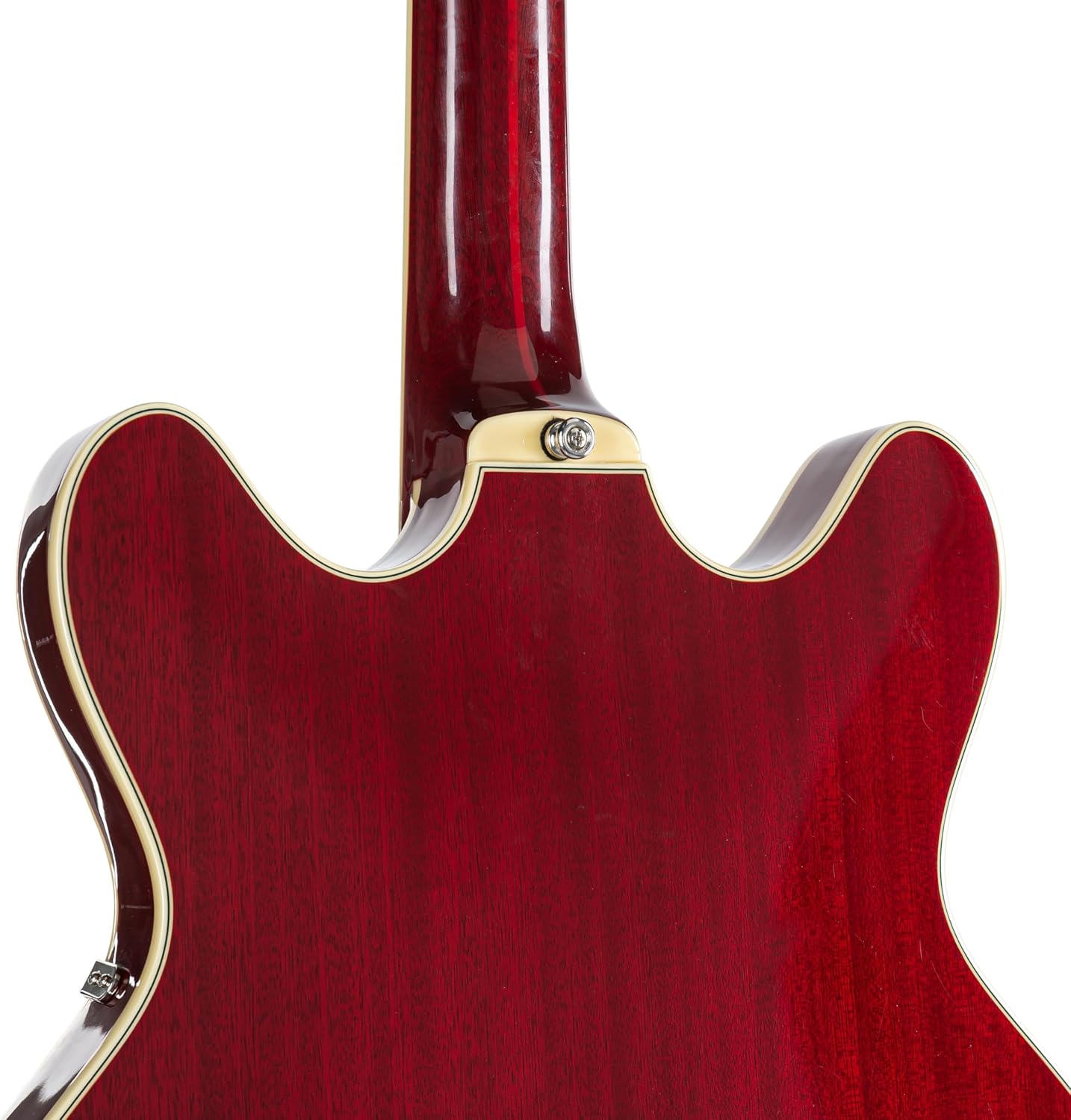 Guild Guitars Starfire V Semi-Hollow Body Electric Guitar, Cherry Red, Double-Cut w/tremolo, Newark St. Collection, with Hardshell Case