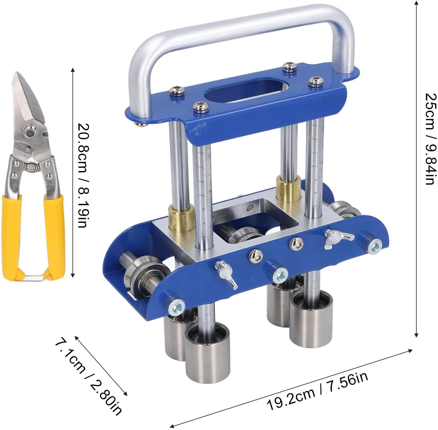 3 Station Roller Bende for Metal Roofing Roof Materials Manual 0–90 Degrees Angle Roller Bend Machine for the Production of Rain Diversion