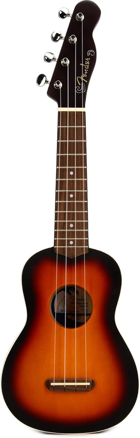 Venice Soprano Ukulele, Walnut Fingerboard, 2-Color Sunburst