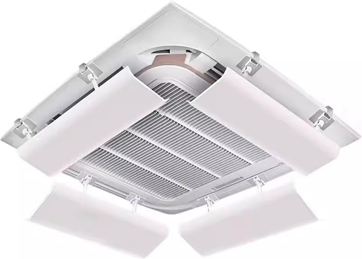 Air Conditioner Deflector for Ceiling Central Air Conditioning, Prevent The Air from Blowing Straight, Angle Adjustable