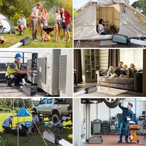 Portable Air Conditioners, 2550 BTU Tent Air Conditioning with 3-Speed, Portable Ac Unit Fan for Room, Tent, Bedroom, Car, RV and Camping