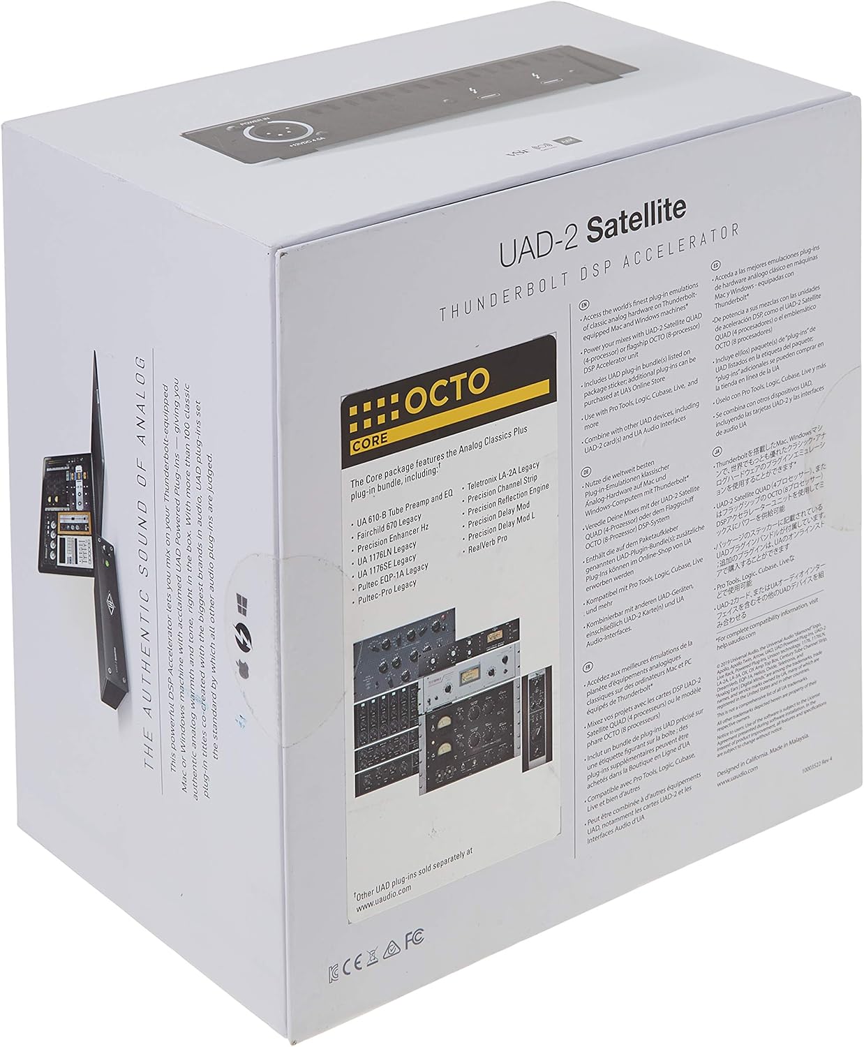 Universal Audio UAD 2 Satellite OCTO Core Thunderbolt 3 DSP Interface MAC or PC