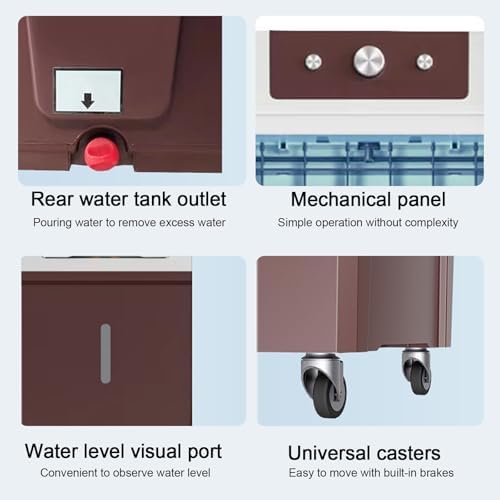 Portable Swamp Cooler with 7.5H Timer, 4400CFM Evaporative Air Cooler w/ 16 Gal Water Tank, 3-IN-1 Air Conditioner for Commercial, Industrial, Garage, Patio, Outdoor Use