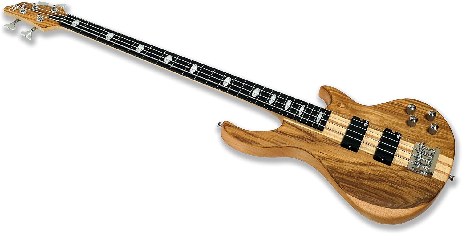 Fretless 4 String Electric Bass Guitar Millettia Laurentii+Okoume body maple neck