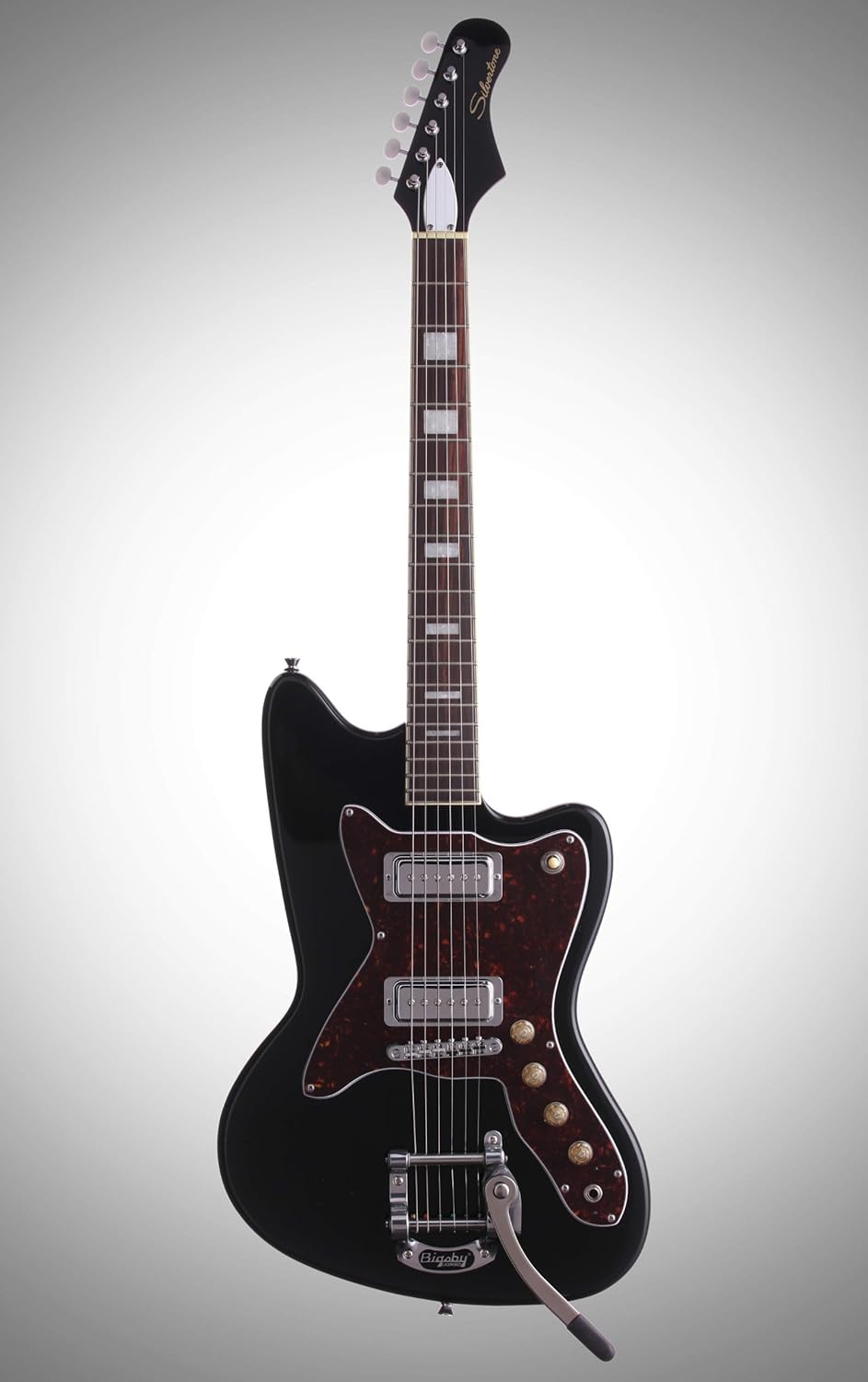Silvertone Classic 1478 BK Electric Guitar, Gloss black