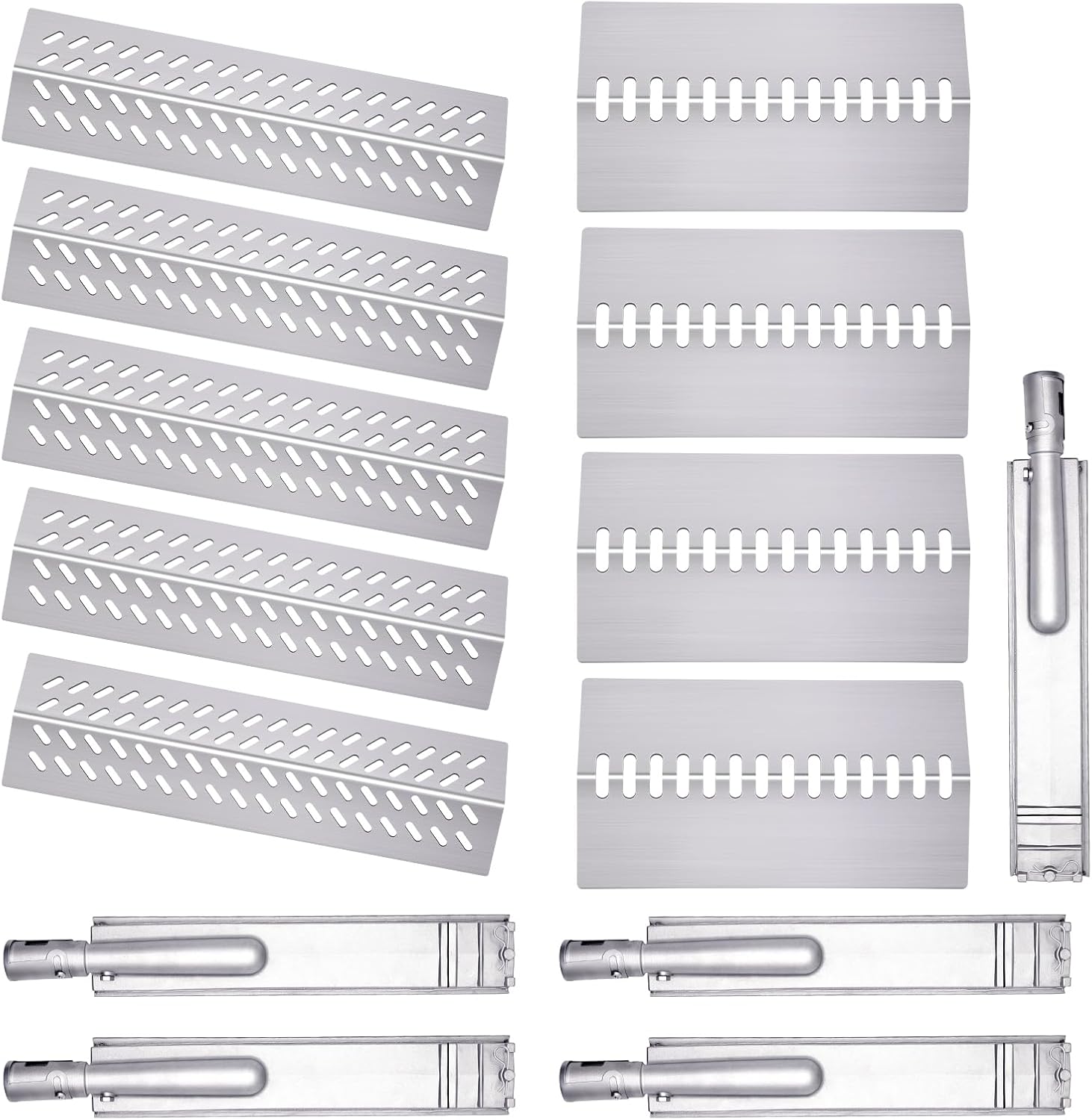 16516 16631 16520 Grill Burner Replacement for 5 Burners Bull Grill Replacement Parts Bull Brahma 57568 57569, Cal Flame BBQ04103000, BBQ04103010-CC, Grill Heat Plates Grill Parts Accessories