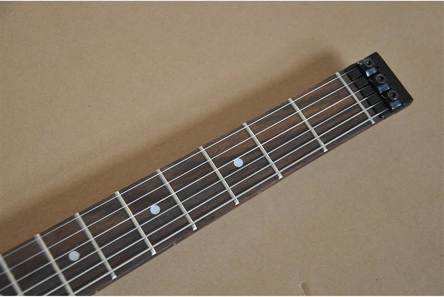 39 Inches Left Handed White Headless Electric Guitar with Rosewood Fretboard 24 Frets Professional Headless Guitar