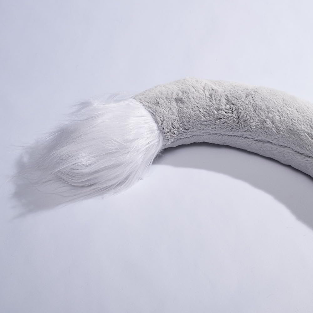 TCDesignerProducts Friendly WildCat Mascot Costume Grey and White, School Spirit Sports Fan Gear, Football Cheerleader Accessories, Homecoming