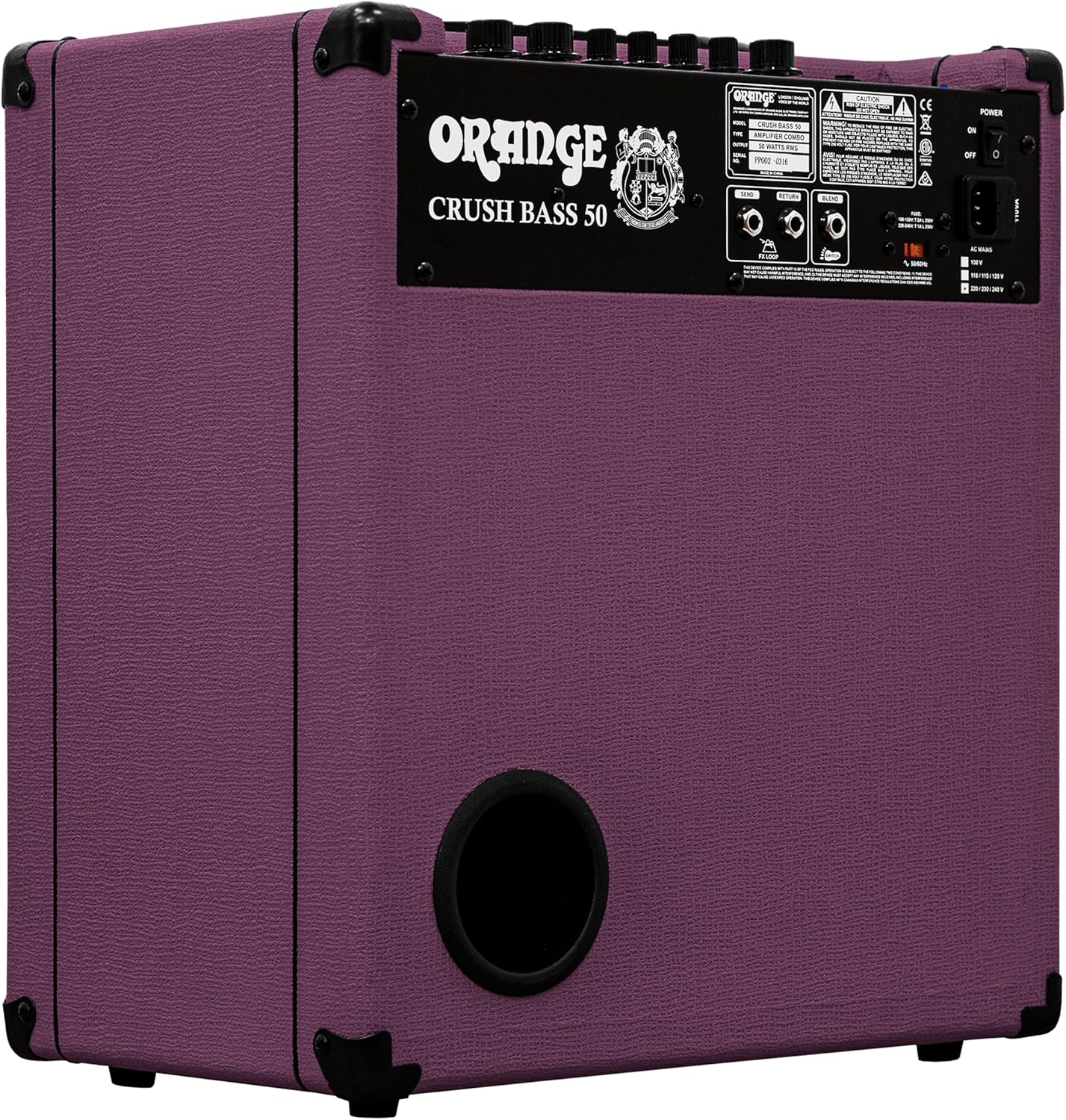 Orange Glenn Hughes Crush Bass 50 1x12 inch 50 Watts