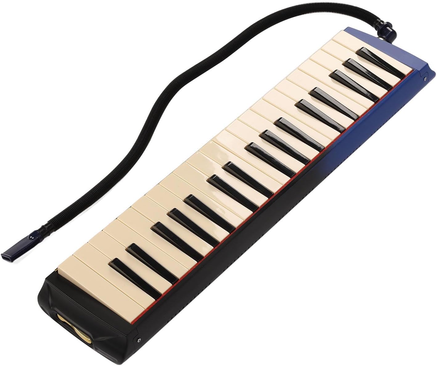 Generic 37 Key Melodica Air Piano Keyboard Instrument with Double Soft Tubes and 2pcs Mouthpiece, Comes with Carrying Bag
