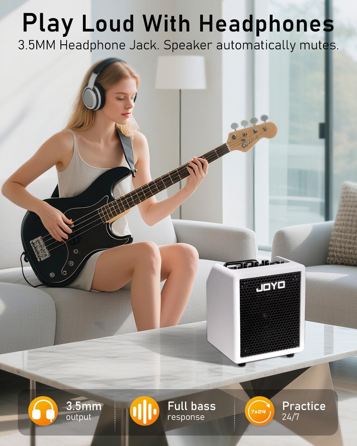 JOYO 30W Bass Combo Amplifier Portable Amp 4