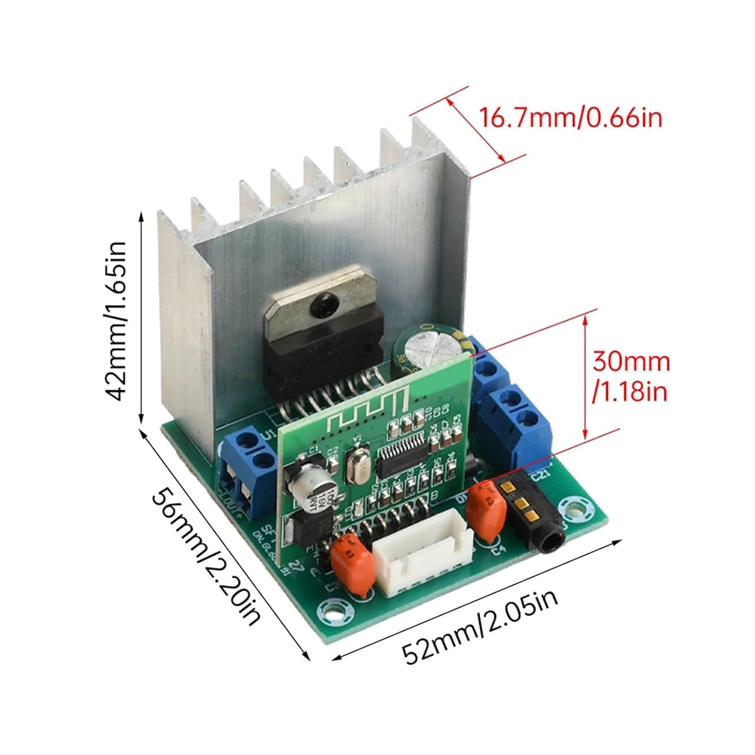 TDA7297 Amplifier Board Dual Channel 15W+15W Stereo Wireless Audio Receiving Module Digital Sound Amplifier AMP Module