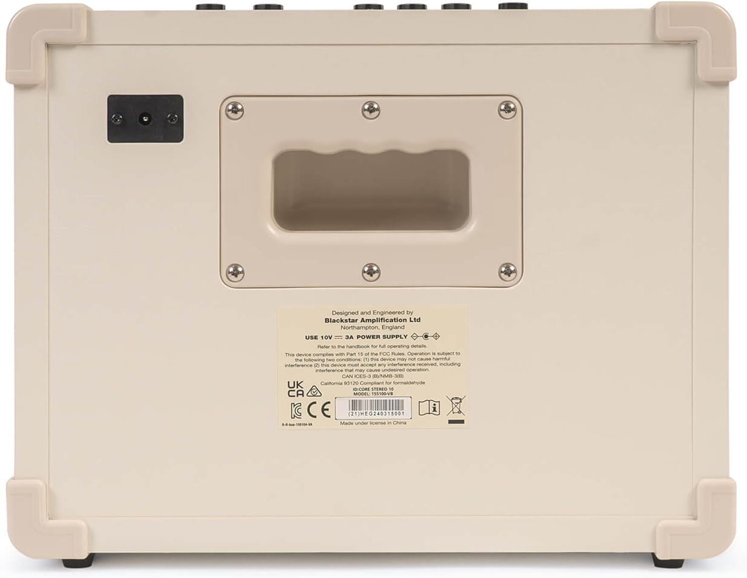 Blackstar ID:CORE V4 Stereo 10 Guitar Combo Amplifier - Double Cream Bundle with Instrument Cable, Picks, and Austin Bazaar Polishing Cloth