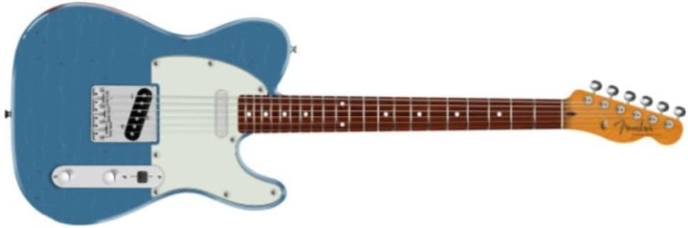 Fender Limited Edition Road Worn Vintera II '60s Telecaster 6-String Right-Handed Electric Guitar with Alder Body and Rosewood Fingerboard (Lake Placid Blue)