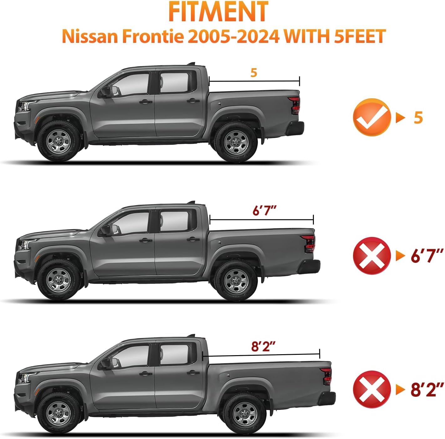 Nilight Truck Bed Cover for Nissan Series